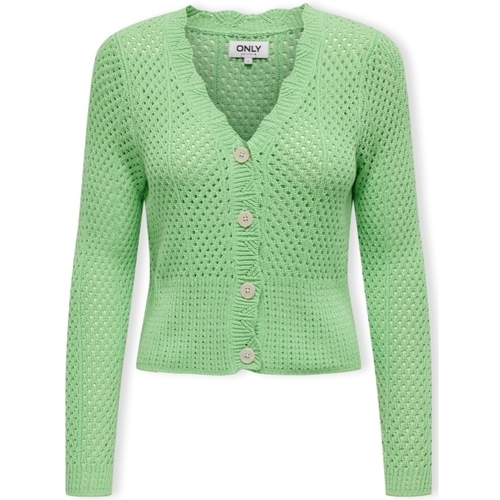 textil Mujer Abrigos Only Roselia Cardigan - Spring Bouquet Verde