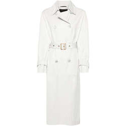 textil Mujer Trench Moorer  Blanco