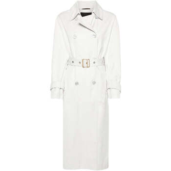 textil Mujer Trench Moorer  Blanco