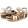 Zapatos Mujer Sandalias Interbios 5813 Oro