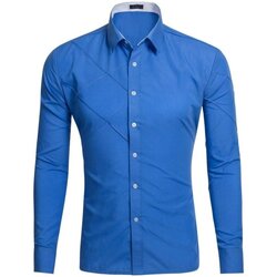 textil Hombre Camisas manga larga Deli.s GD017 - Hombres Azul