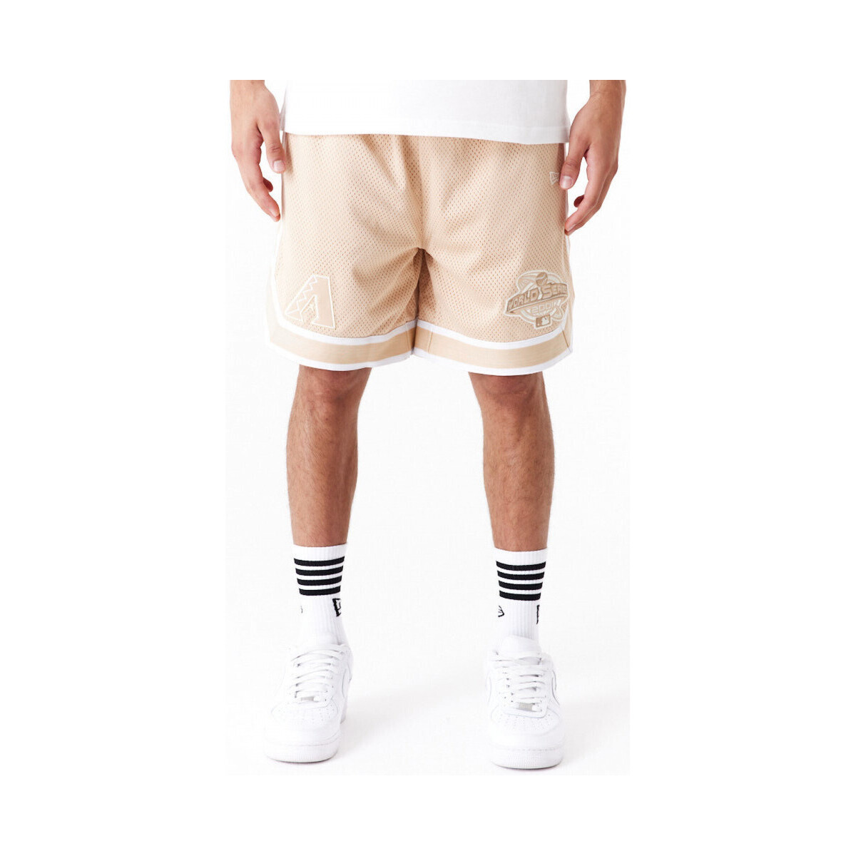 textil Hombre Shorts / Bermudas New-Era World series mesh shorts aridia Beige