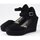 Zapatos Mujer Derbie & Richelieu Vidorreta Alpargatas  13000 Serraje Total Negro Negro