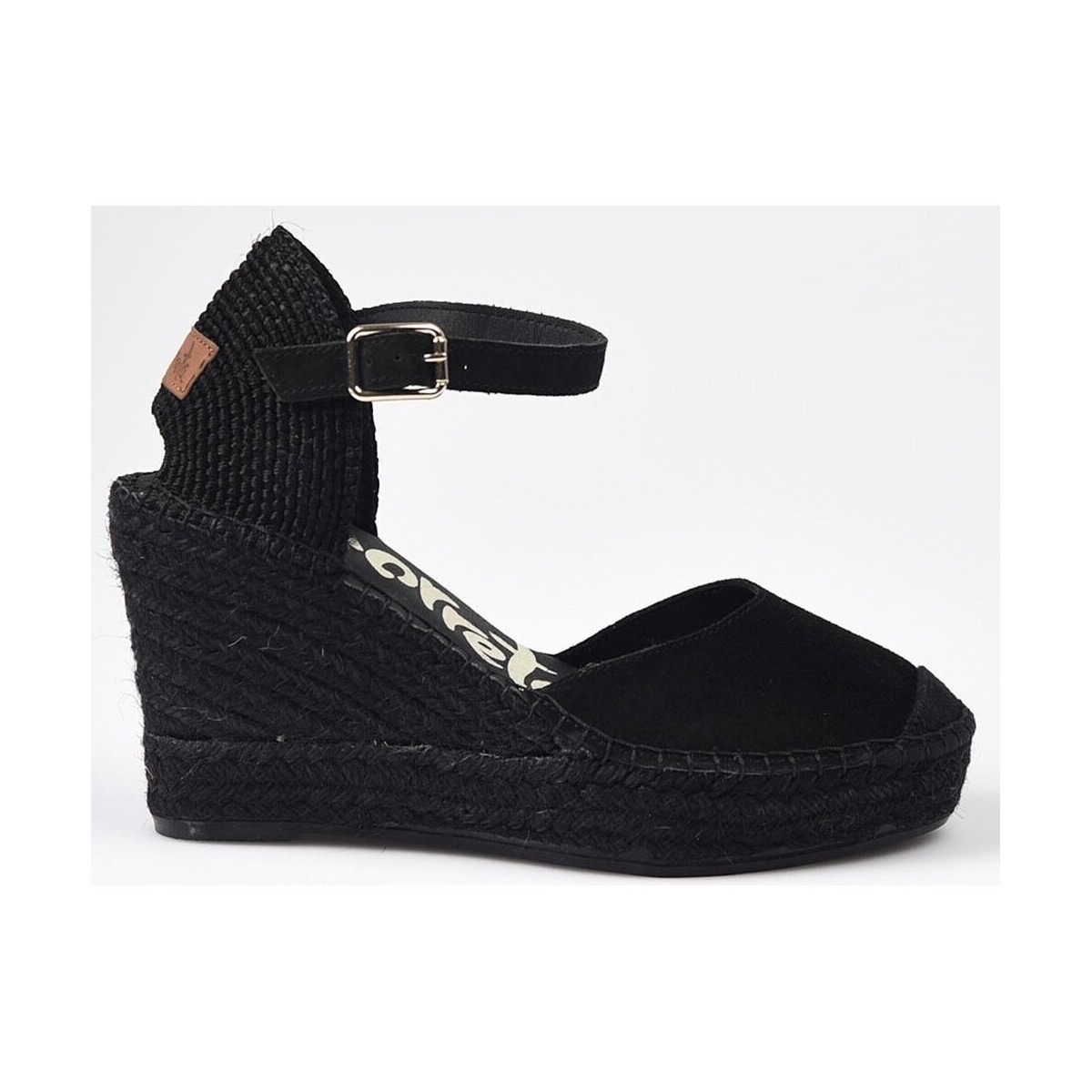 Zapatos Mujer Derbie & Richelieu Vidorreta Alpargatas  13000 Serraje Total Negro Negro