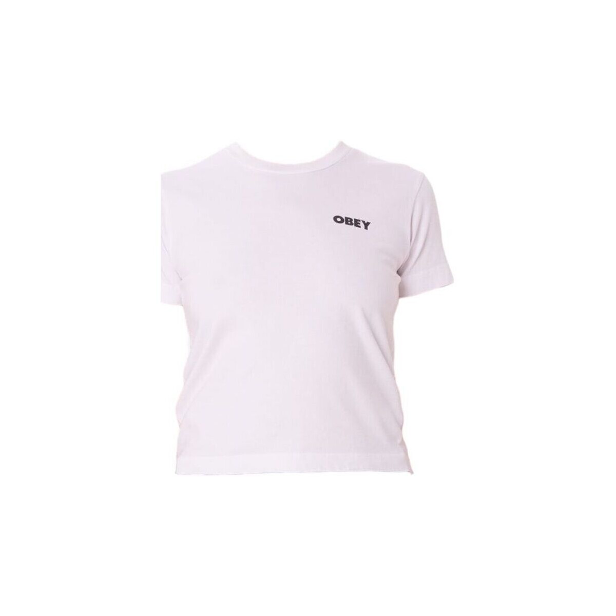 textil Mujer Camisetas manga corta Obey Camiseta Visual Studios Mujer White Blanco