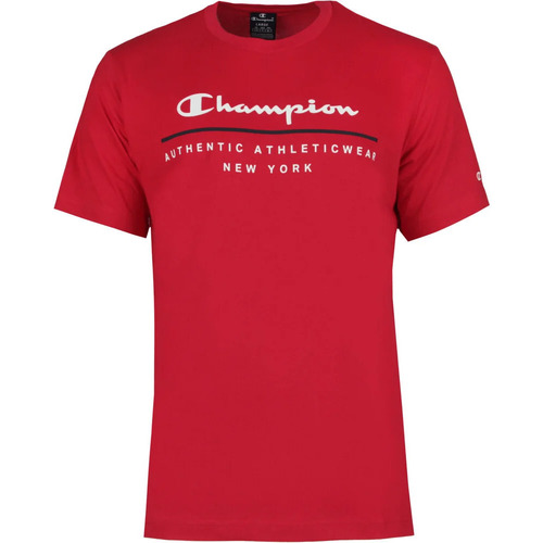 textil Hombre Polos manga corta Champion Crewneck T-Shirt graphic Rojo