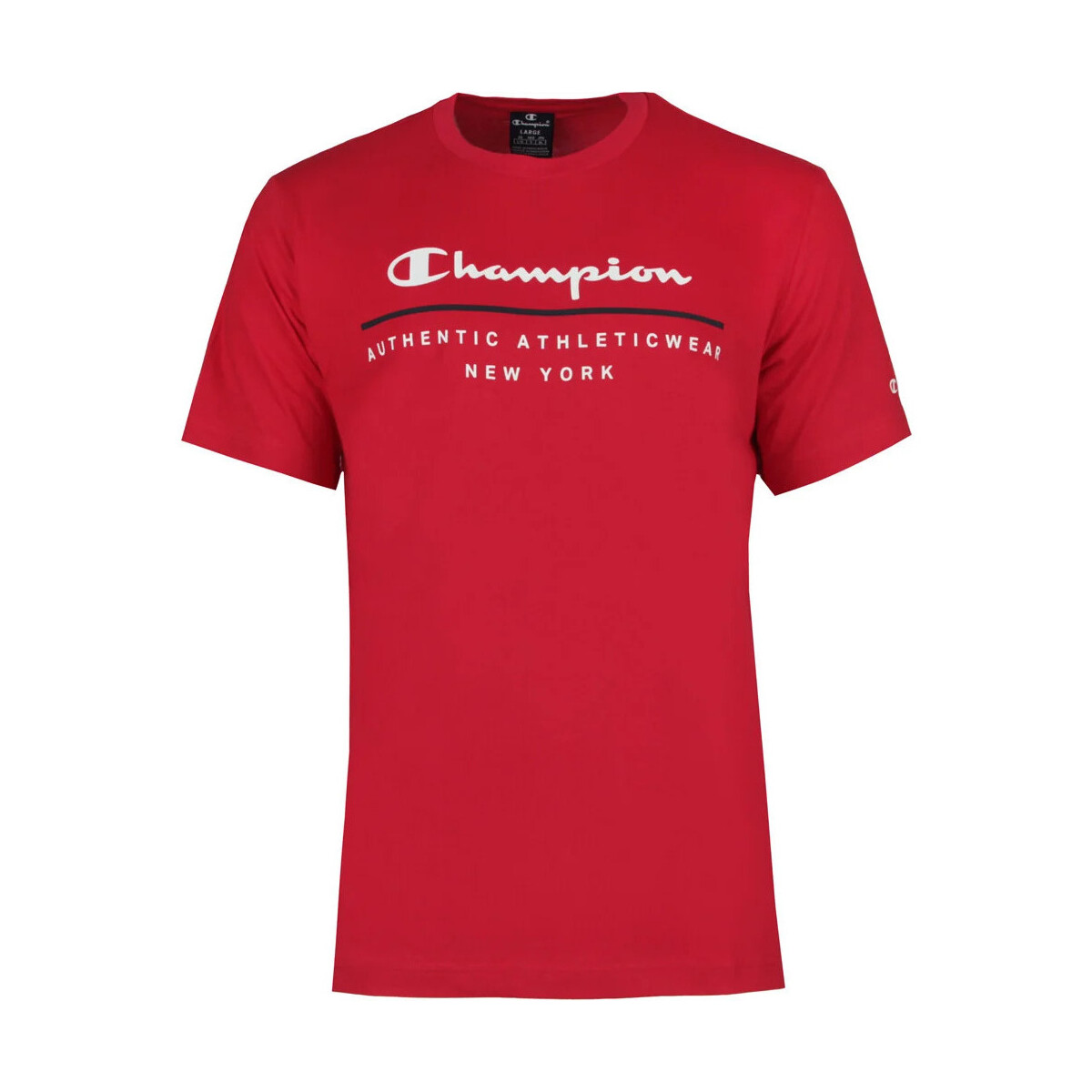 textil Hombre Polos manga corta Champion Crewneck T-Shirt graphic Rojo