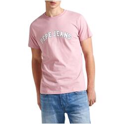 textil Hombre Camisetas manga corta Pepe jeans PM609220 Rosa