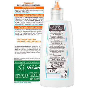 Garnier Delial Super Uv Vitamina C Anti-manchas Spf50+ 