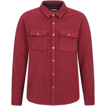 textil Hombre Camisas manga larga Mountain Warehouse Dresden Rojo