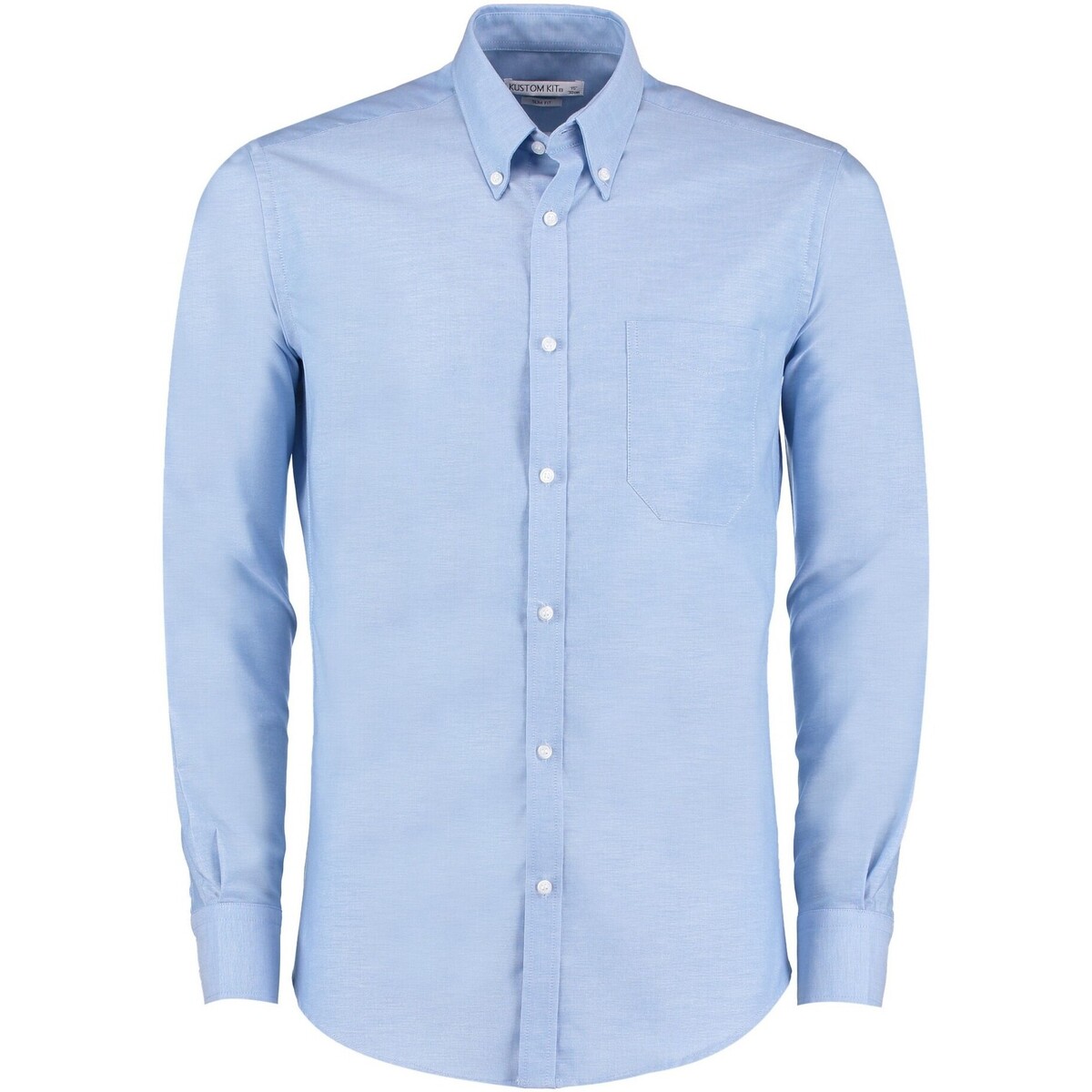 textil Hombre Camisas manga larga Kustom Kit K184 Azul