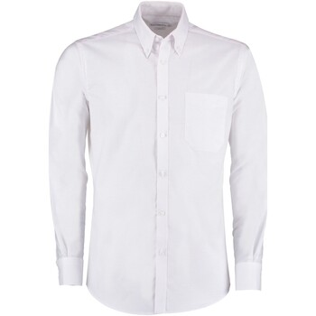textil Hombre Camisas manga larga Kustom Kit K184 Blanco