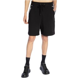 textil Hombre Pantalones cortos Moschino - Bermudas con Banda en los Bolsillos con Logos Negro