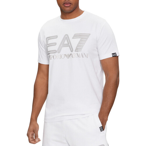 textil Hombre Camisetas manga corta Emporio Armani EA7 3DPT37-PJMUZ Blanco