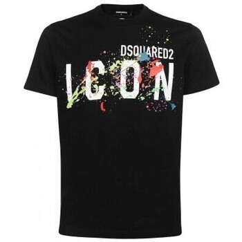 textil Camisetas manga corta Dsquared T-Shirt Icon Homme noir Negro