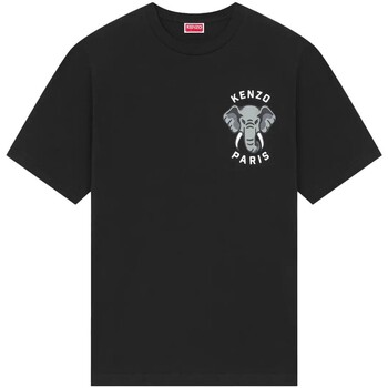 textil Hombre Camisetas manga corta Kenzo - Camiseta ' Elephant' Negro