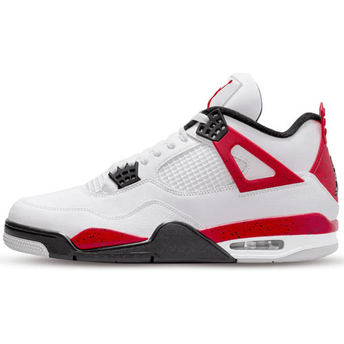 Zapatos Senderismo Air Jordan 4 Red Cement Blanco