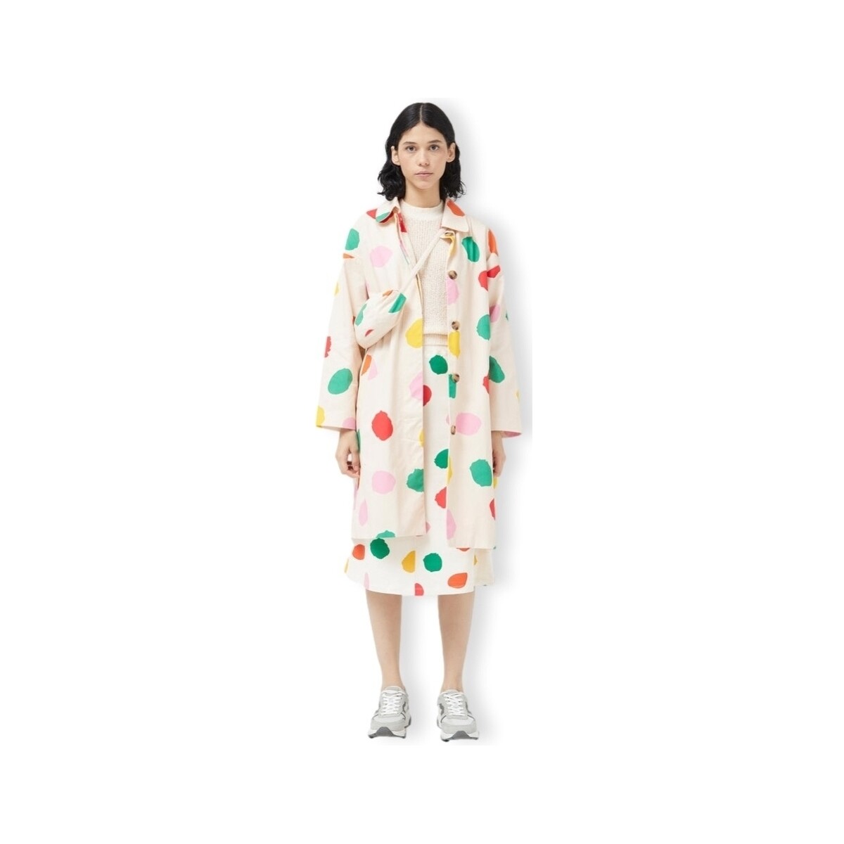 textil Mujer Abrigos Compania Fantastica COMPAÑIA FANTÁSTICA Jacket 11023 - Conversational Multicolor