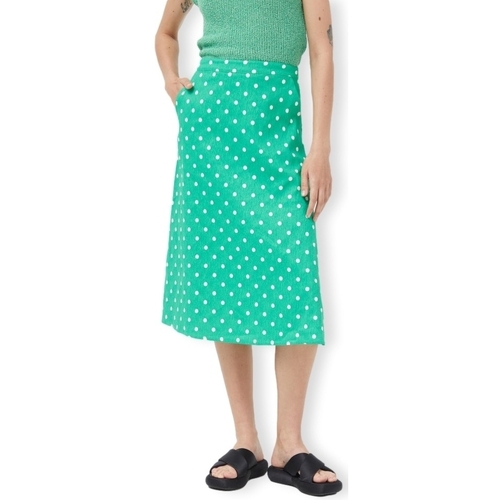 textil Mujer Faldas Compania Fantastica COMPAÑIA FANTÁSTICA Skirt 11022 - Polka Dots Verde