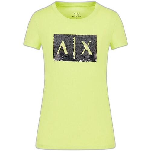 textil Mujer Camisetas manga corta EAX 8NYTDL YJ73Z Amarillo