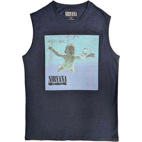 textil Camisetas sin mangas Nirvana Nevermind Azul