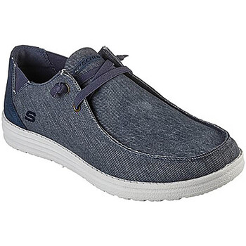 Zapatos Hombre Deportivas Moda Skechers MD66387 Azul
