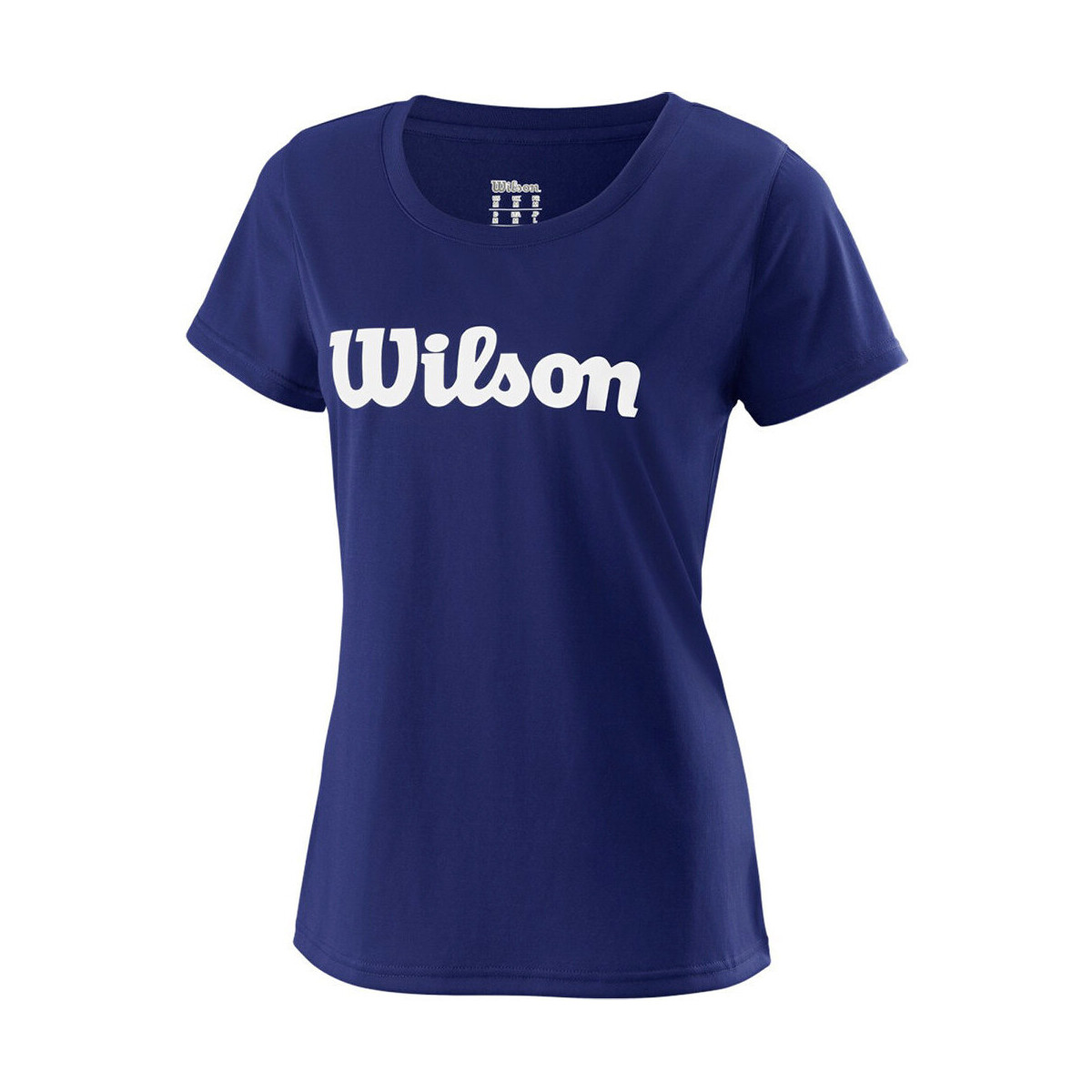 textil Mujer Camisas Wilson W UWII SCRIPT TECH TEE Azul