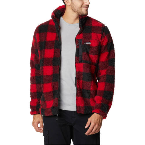 textil Hombre Sudaderas Columbia Winter Pass Print Fleece Full Zip Rojo