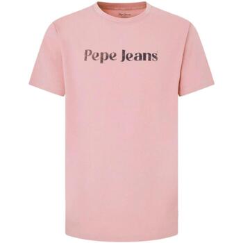 textil Hombre Camisetas manga corta Pepe jeans PM509374 Rosa