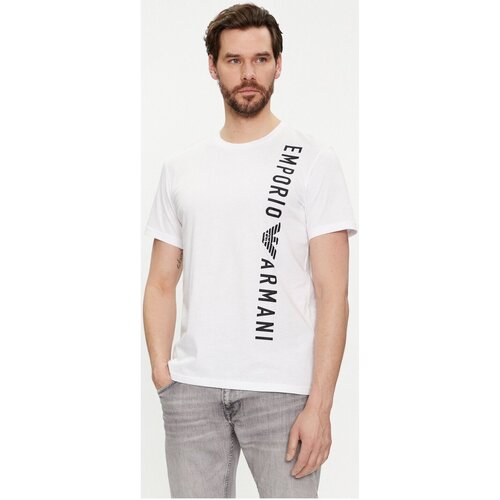 textil Hombre Camisetas manga corta Emporio Armani 211818 4R479 - Hombres Blanco
