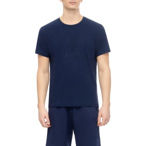 textil Hombre Camisetas manga corta Emporio Armani 211818 4R485 - Hombres Azul