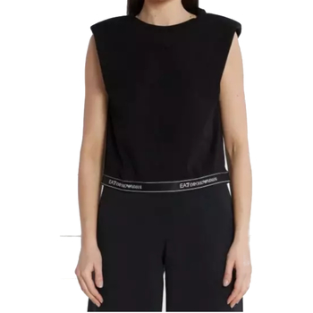 textil Mujer Camisetas sin mangas Emporio Armani EA7 3DTT22-TJ6SZ Negro