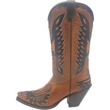 Zapatos Mujer Botas Sendra boots - Botas Cowboy Gorca Combinadas Modelo 6990 Marrón