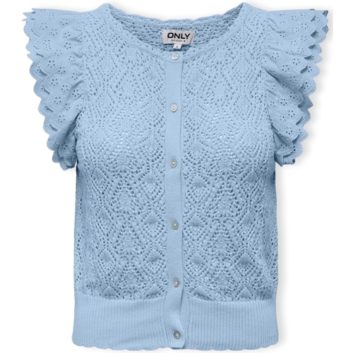 textil Mujer Abrigos Only Nettie Cardigan - Cashemere Blue Azul