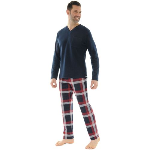 textil Hombre Pijama Pilus PUNTO Azul