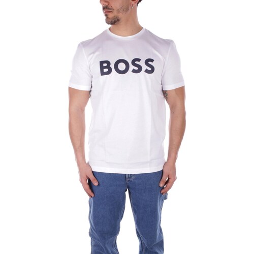 textil Hombre Camisetas manga corta BOSS 50481923 Blanco