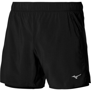 textil Hombre Pantalones cortos Mizuno Core 5.5 2in1 Short Negro
