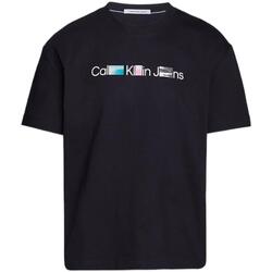 textil Hombre Camisetas manga corta Calvin Klein Jeans J30J325195 BEH Negro