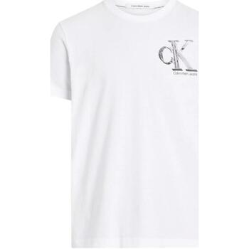 textil Hombre Camisetas manga corta Calvin Klein Jeans J30J254498 YAF Blanco