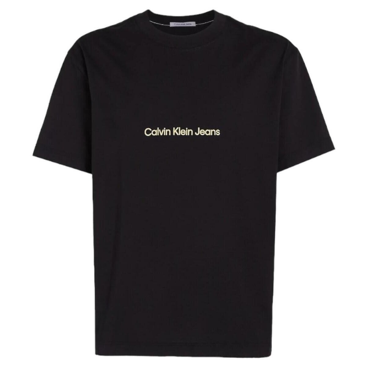 textil Hombre Camisetas manga corta Calvin Klein Jeans J30J325492 BEH Negro