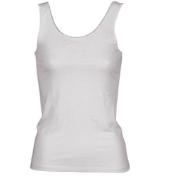 textil Mujer Camisetas sin mangas Majestic 701 Blanco