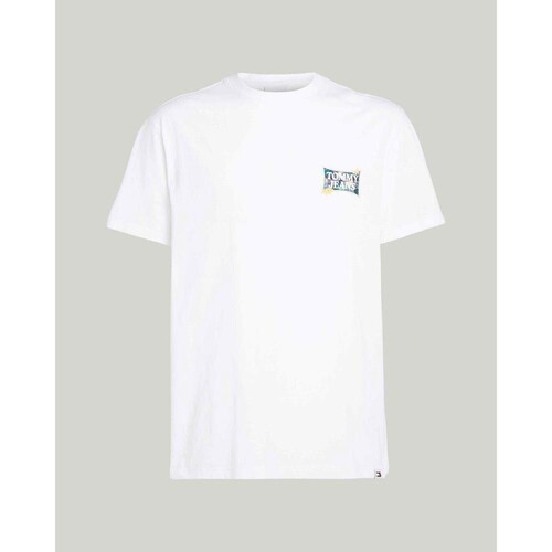 textil Hombre Camisetas manga corta Tommy Hilfiger DM0DM18562YBR Blanco