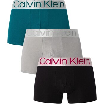 Ropa interior Hombre Calzoncillos Calvin Klein Jeans Paquete De 3 Calzoncillos De Acero Reconsiderados Multicolor