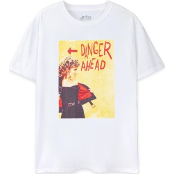 textil Mujer Camisetas manga larga Grease Danger Ahead Blanco