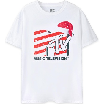 textil Hombre Camisetas manga larga Mtv NS7679 Blanco