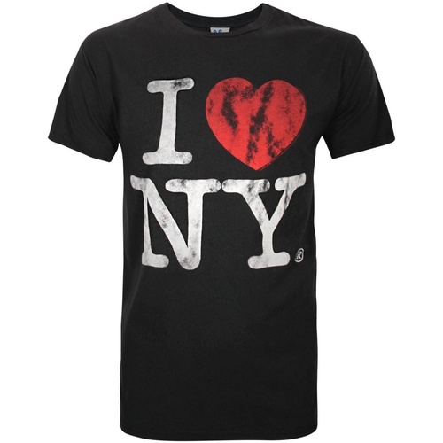 textil Hombre Camisetas manga larga Junk Food I Love My New York Negro