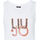 textil Mujer Tops / Blusas Liu Jo Top con logotipo con estampado animal y strass Blanco