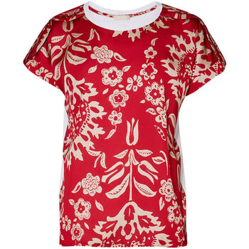 textil Mujer Tops y Camisetas Liu Jo Camiseta con estampado de tapiz Blanco