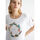 textil Mujer Tops y Camisetas Liu Jo Camiseta con estampado de selva y strass Blanco