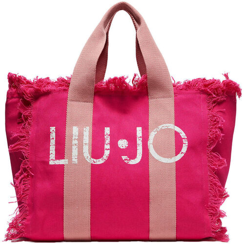 Bolsos Mujer Bolso para llevar al hombro Liu Jo Bolso tote de tela con logotipo Rosa